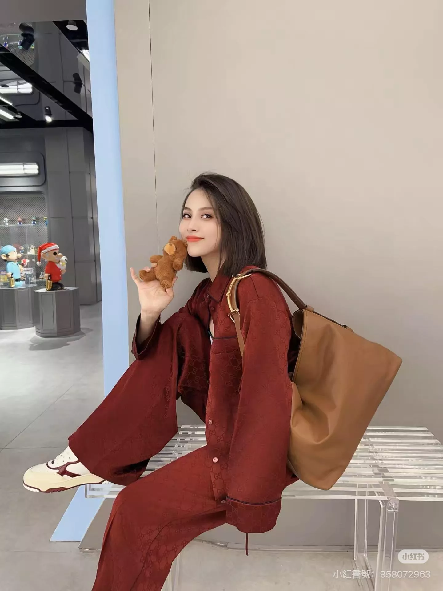 Gucci｜Beatrix 系列大號托特包（型號：850926／棕色牛皮）