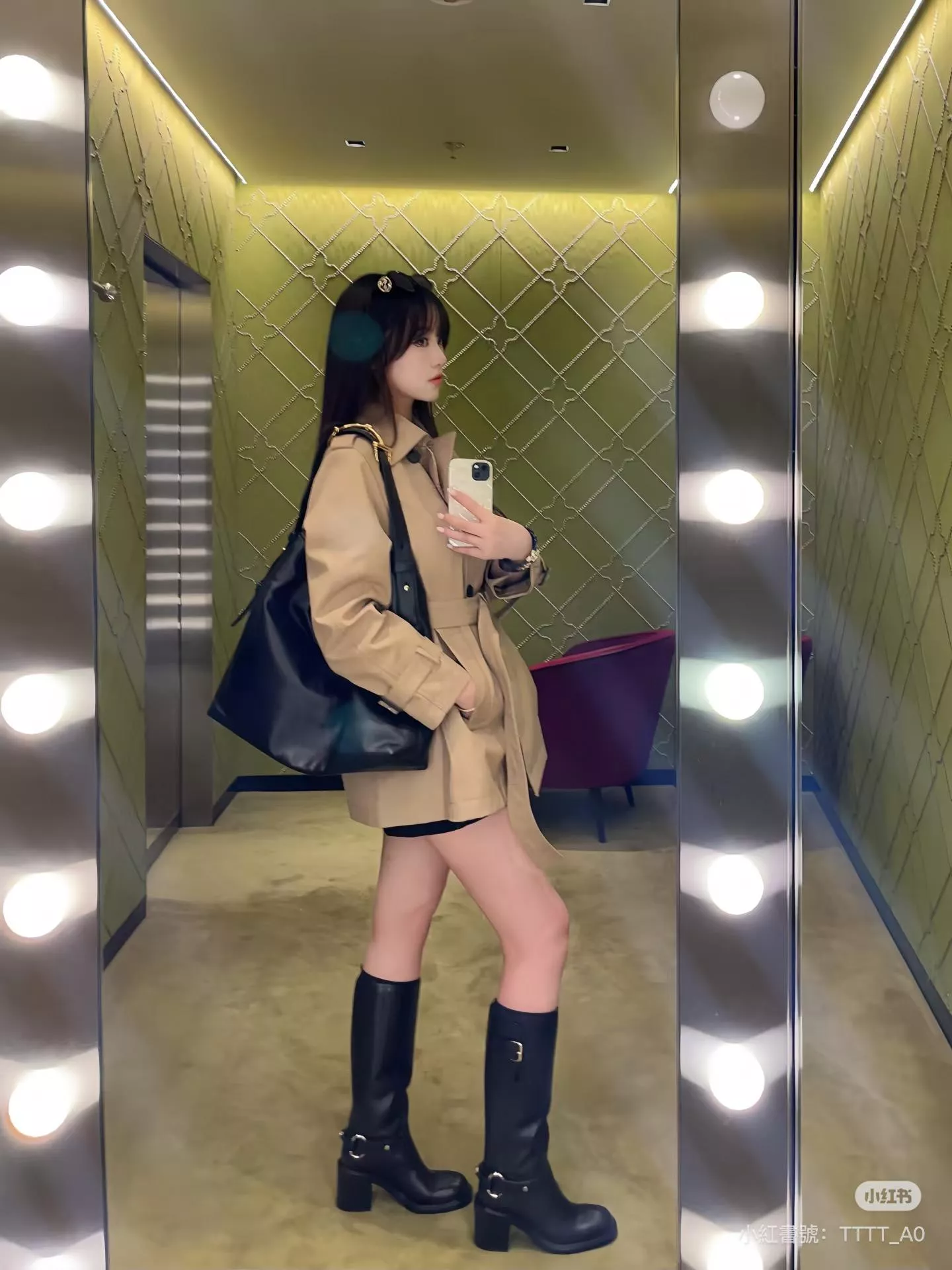 Gucci｜Beatrix 系列大號托特包（型號：850926／黑色牛皮）