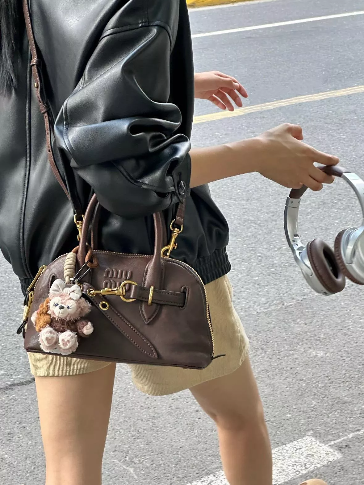 Miu Miu｜Aventure 貝殼包（石楠木色・小號）5BB169