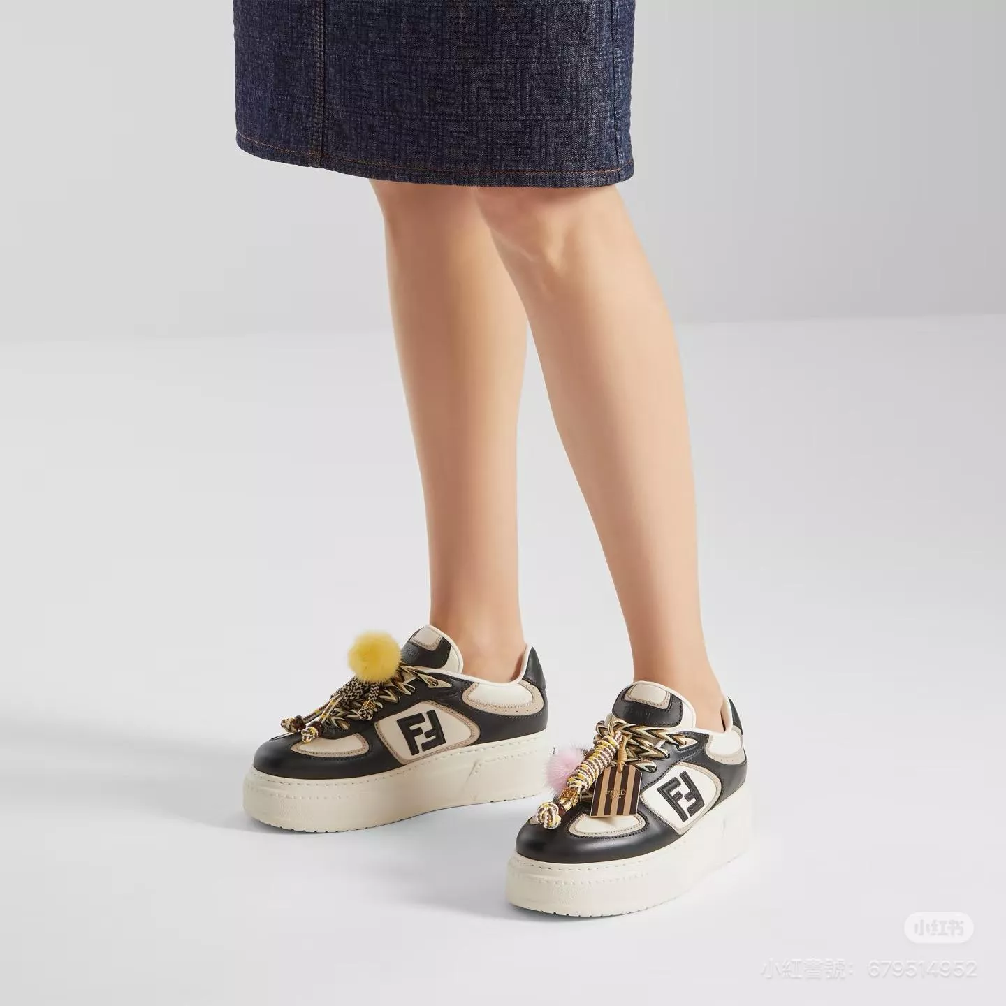 Fendi｜秋冬新款厚底 黑白配色 Sneakers 運動鞋（35–40碼）
