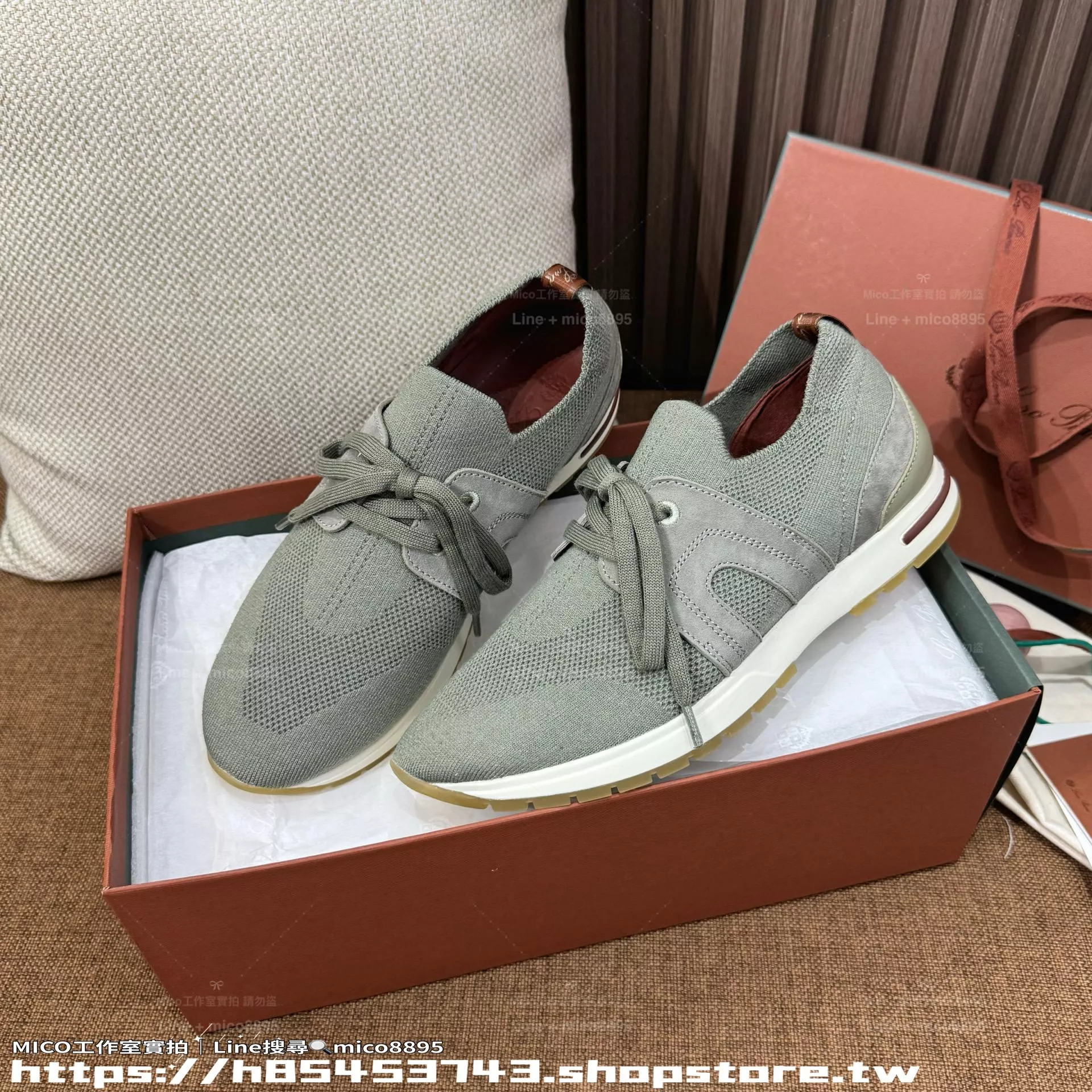 Loro Piana｜薄荷綠 360 Flexy Walk 女士羊毛運動鞋（35–42碼）輕盈舒適・休閒百搭款