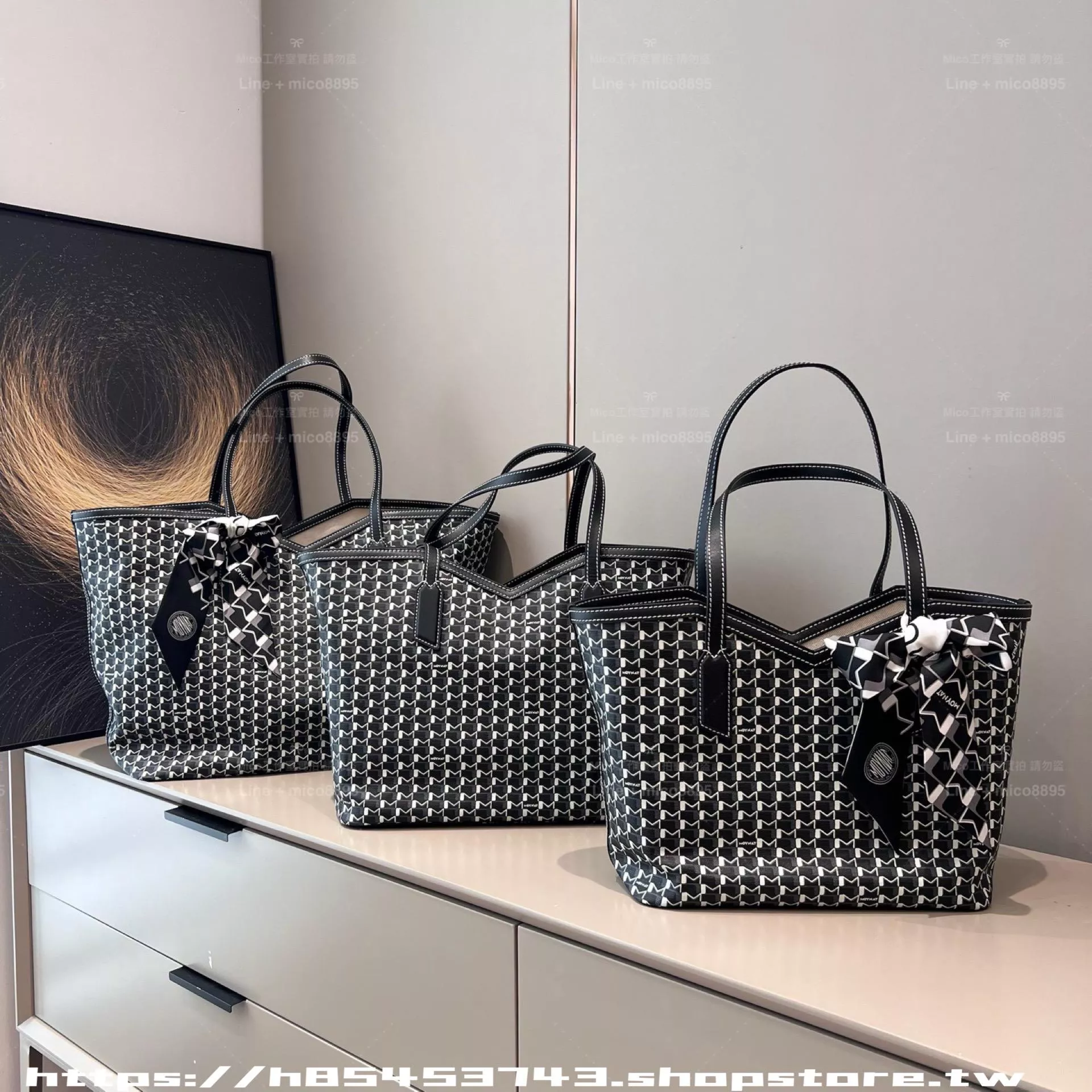 Moynat M Canvas 托特包｜百搭黑色｜三尺寸可選（L／M／S）