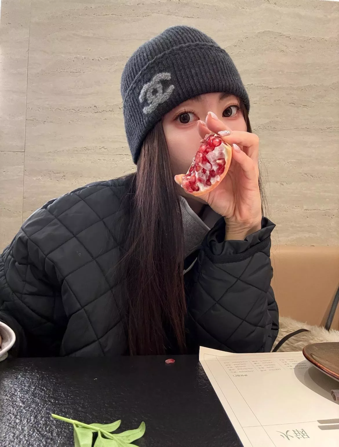 25B 羊絨針織冷帽｜Jennie同款高級灰+粉｜78%羊絨＋手縫Logo｜Free Size