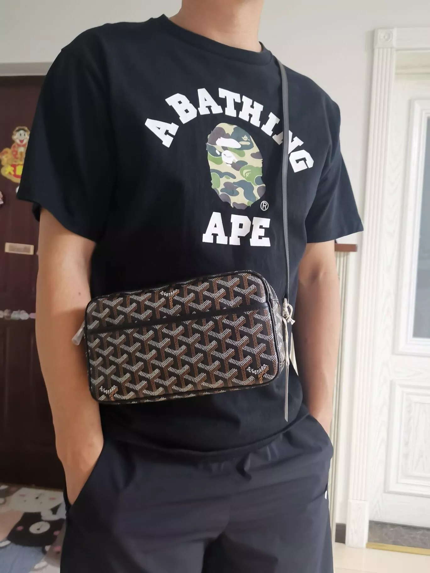 CapVert 相機包 黑色｜老花防水帆布｜輕便斜背小包｜日常外出