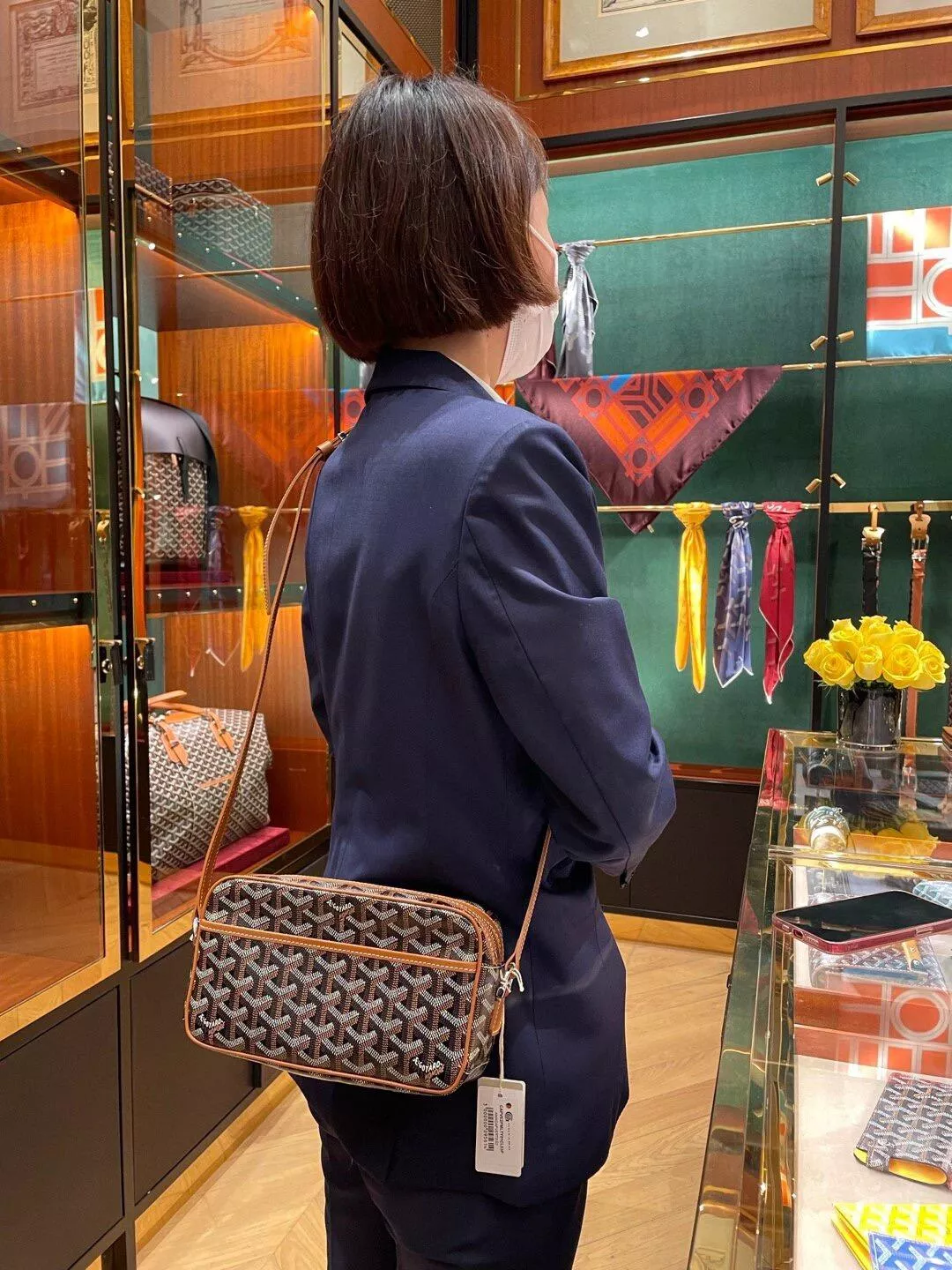 CapVert 相機包 棕色｜老花防水帆布｜輕便斜背小包｜日常外出