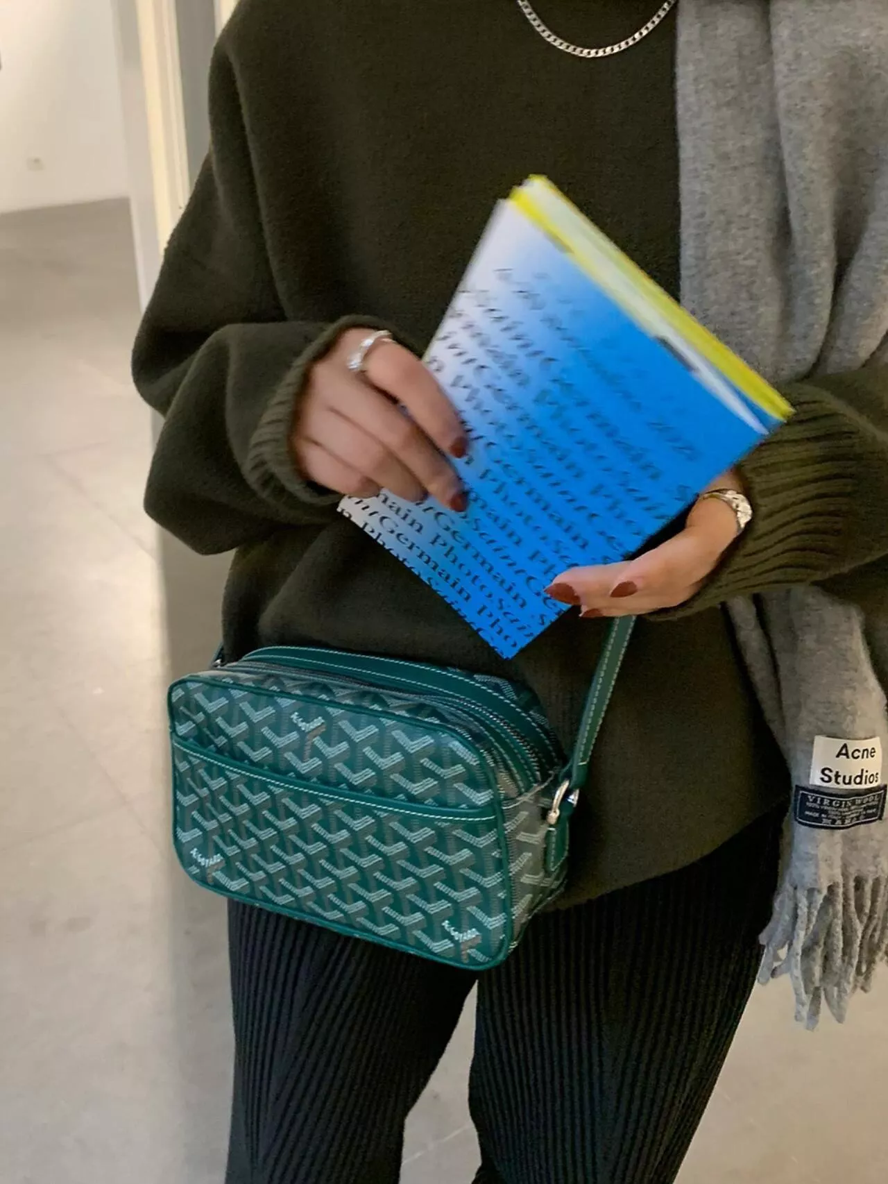 CapVert 相機包 綠色｜老花防水帆布｜輕便斜背小包｜日常外出