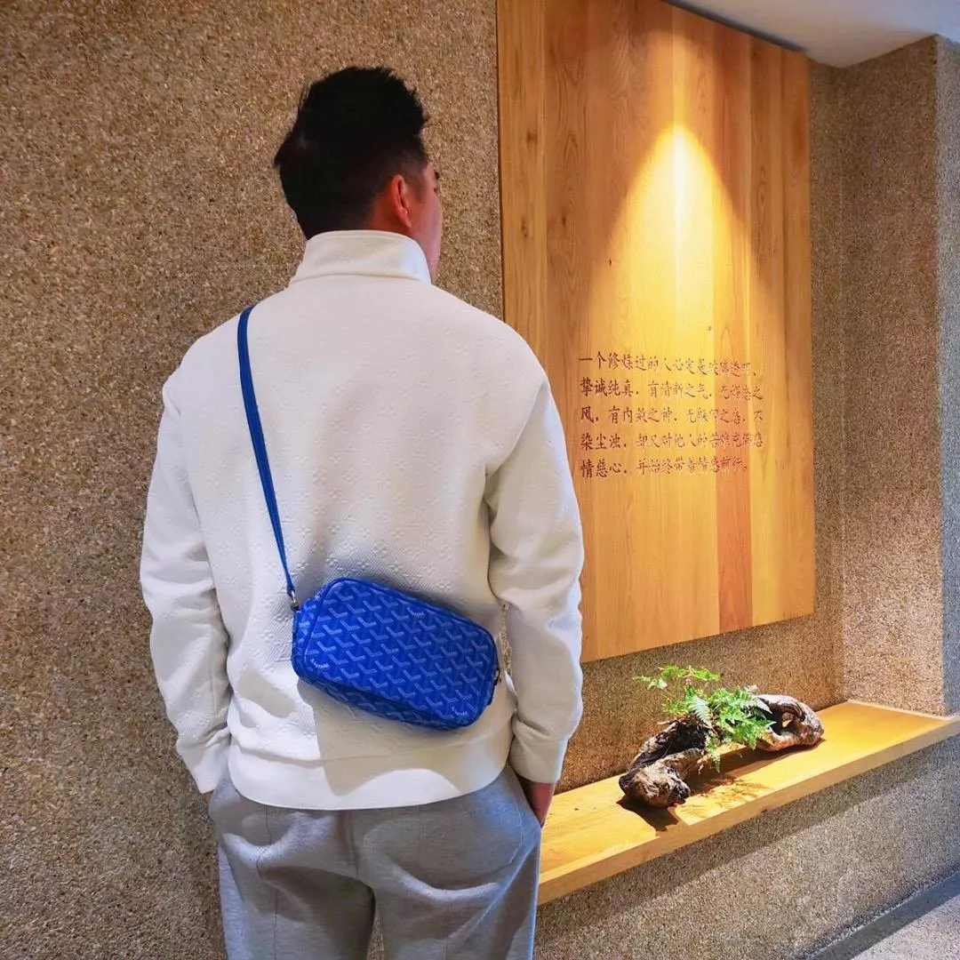 CapVert 相機包 亮藍｜老花防水帆布｜輕便斜背小包｜日常外出