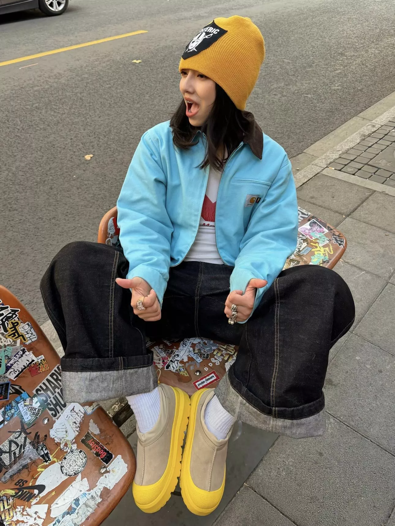 UGG Weather Hybrid 黃色 經典防水短靴｜王一博同款｜35–44碼