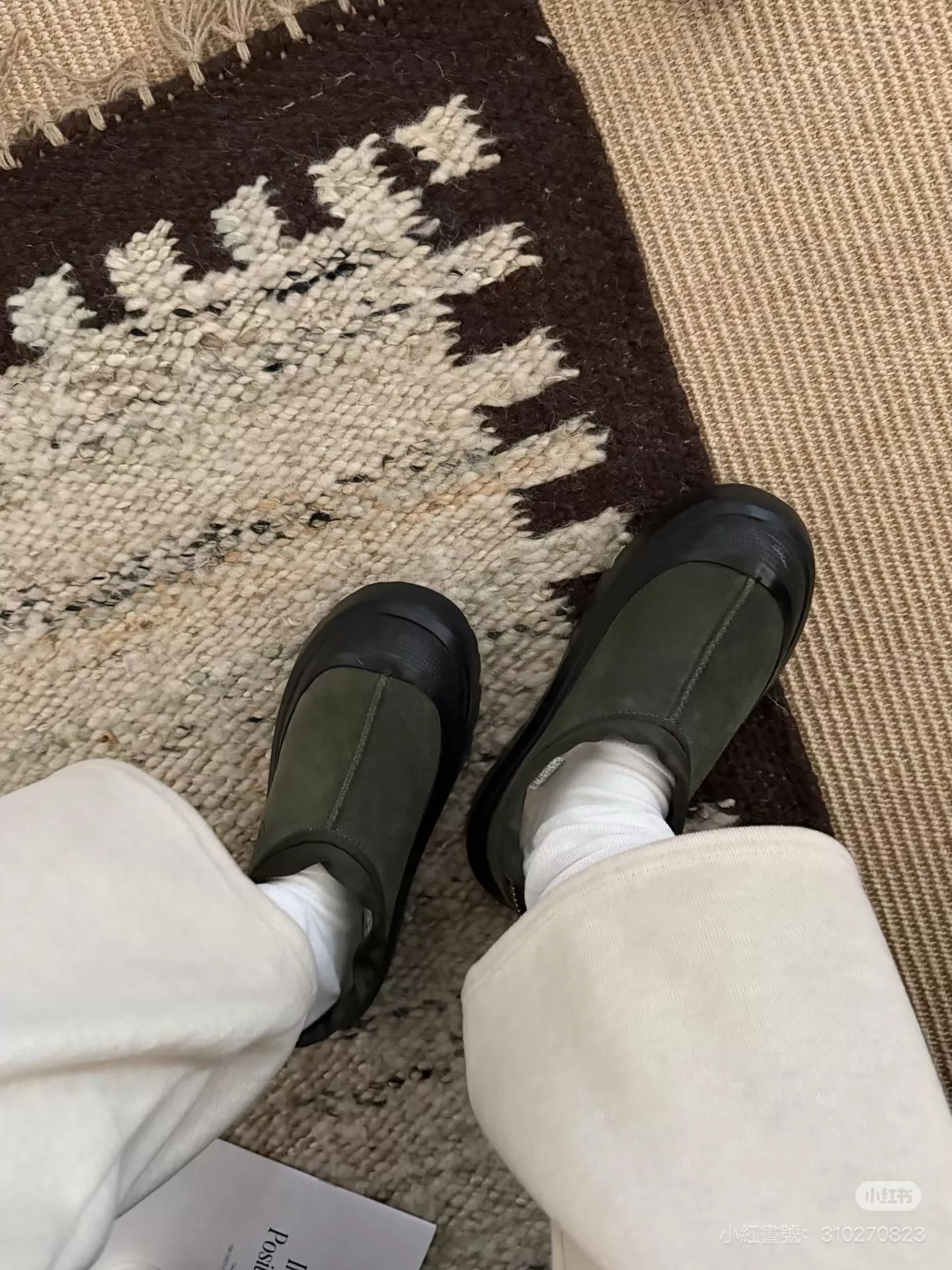 UGG Weather Hybrid 軍綠 經典防水短靴｜王一博同款｜35–44碼