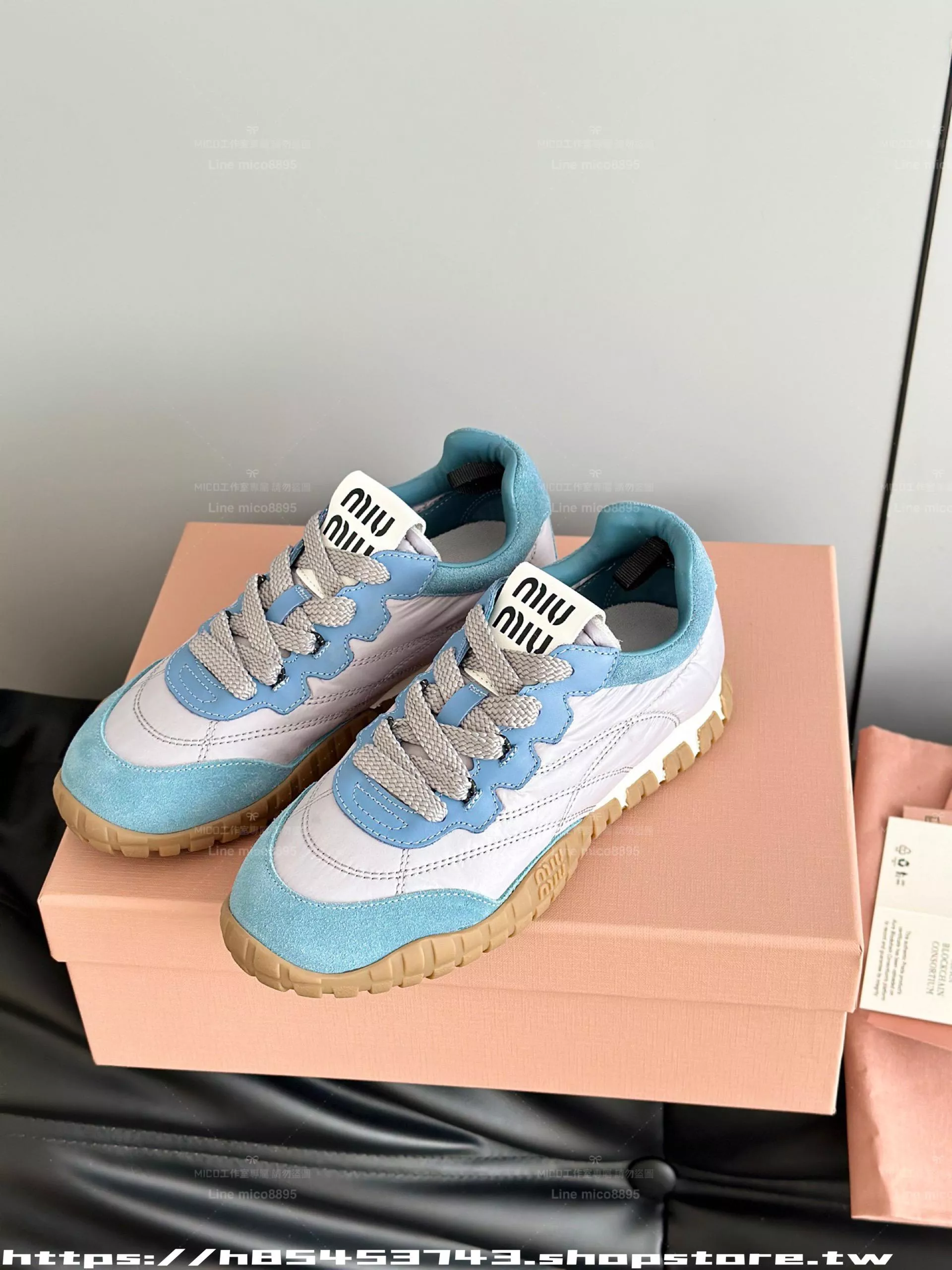 Miumiu (天藍色）Prelude Tyre 德訓鞋｜運動鞋｜35–40