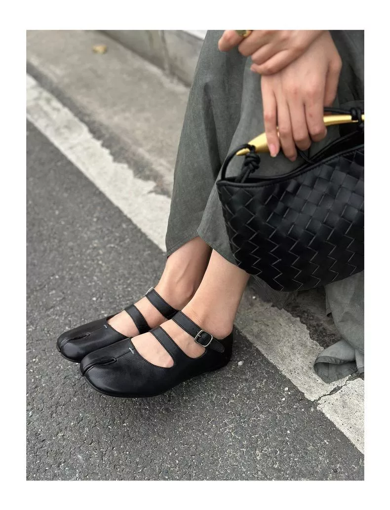 Maison Margiela MM6 黑色 分趾瑪麗珍鞋｜Tabi 系列｜35–39