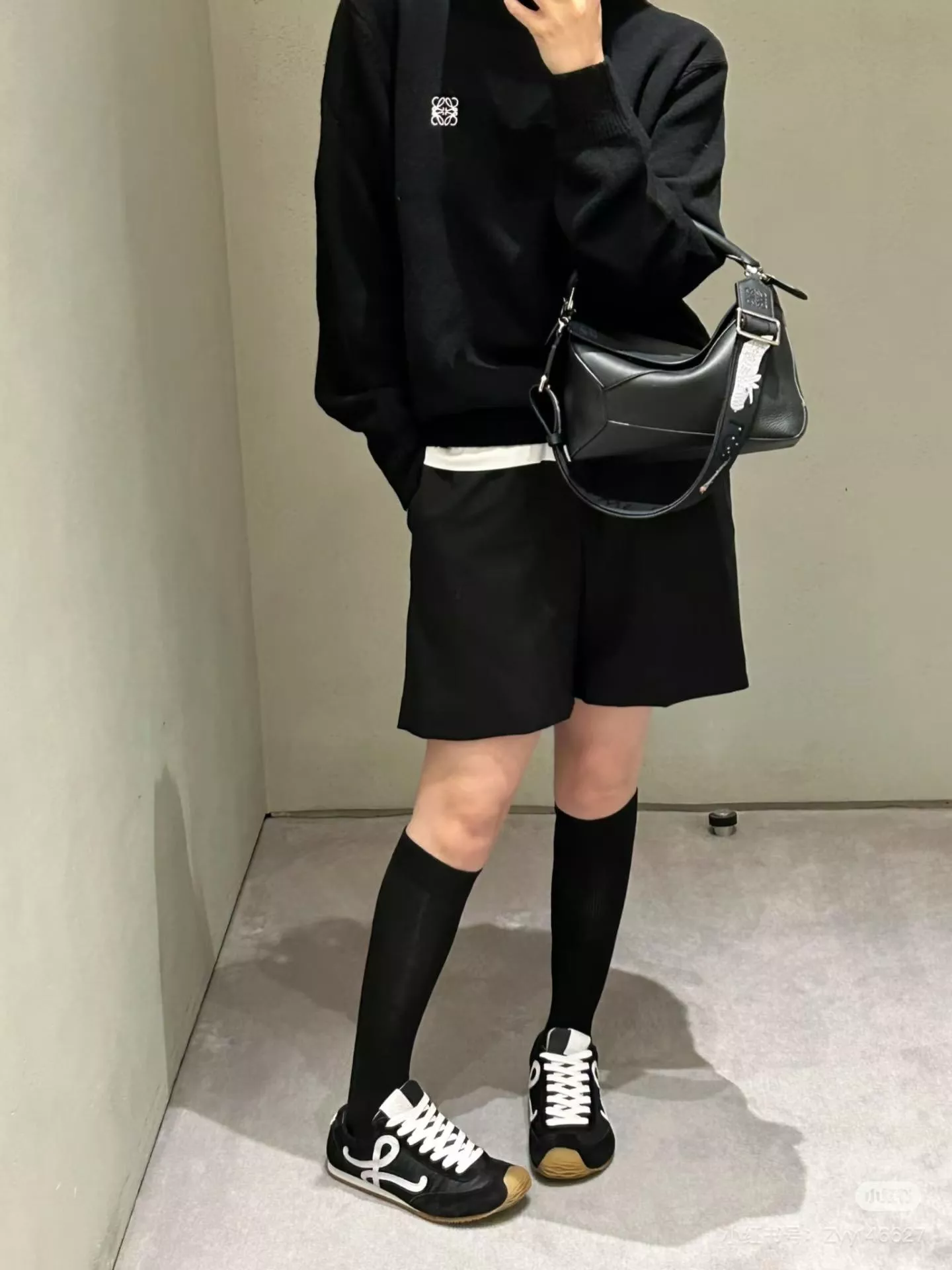 Loewe 早春 芭蕾舞運動鞋 黑色 Ballet Sneaker｜女35–40 男39–44