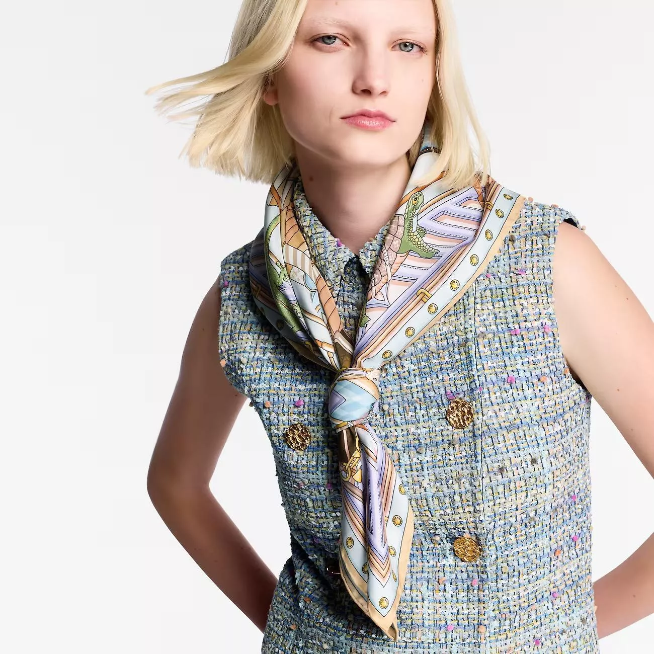 WILD ATELIER 動物工坊桑蠶絲方巾｜90×90cm