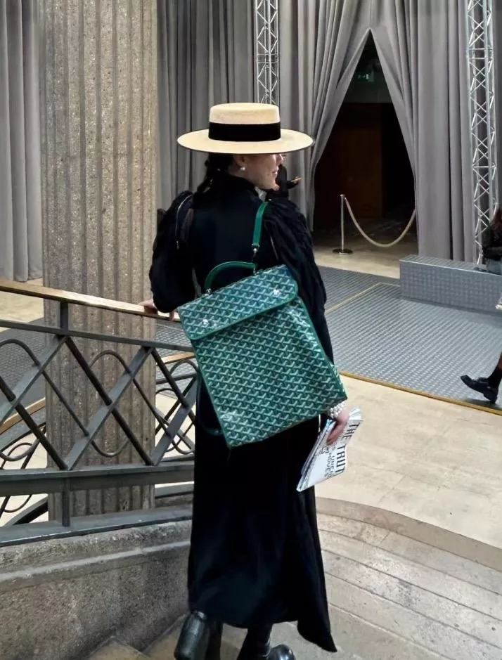 Goyard Saint Léger｜綠色 經典印花可折疊雙肩包 輕量多用途款