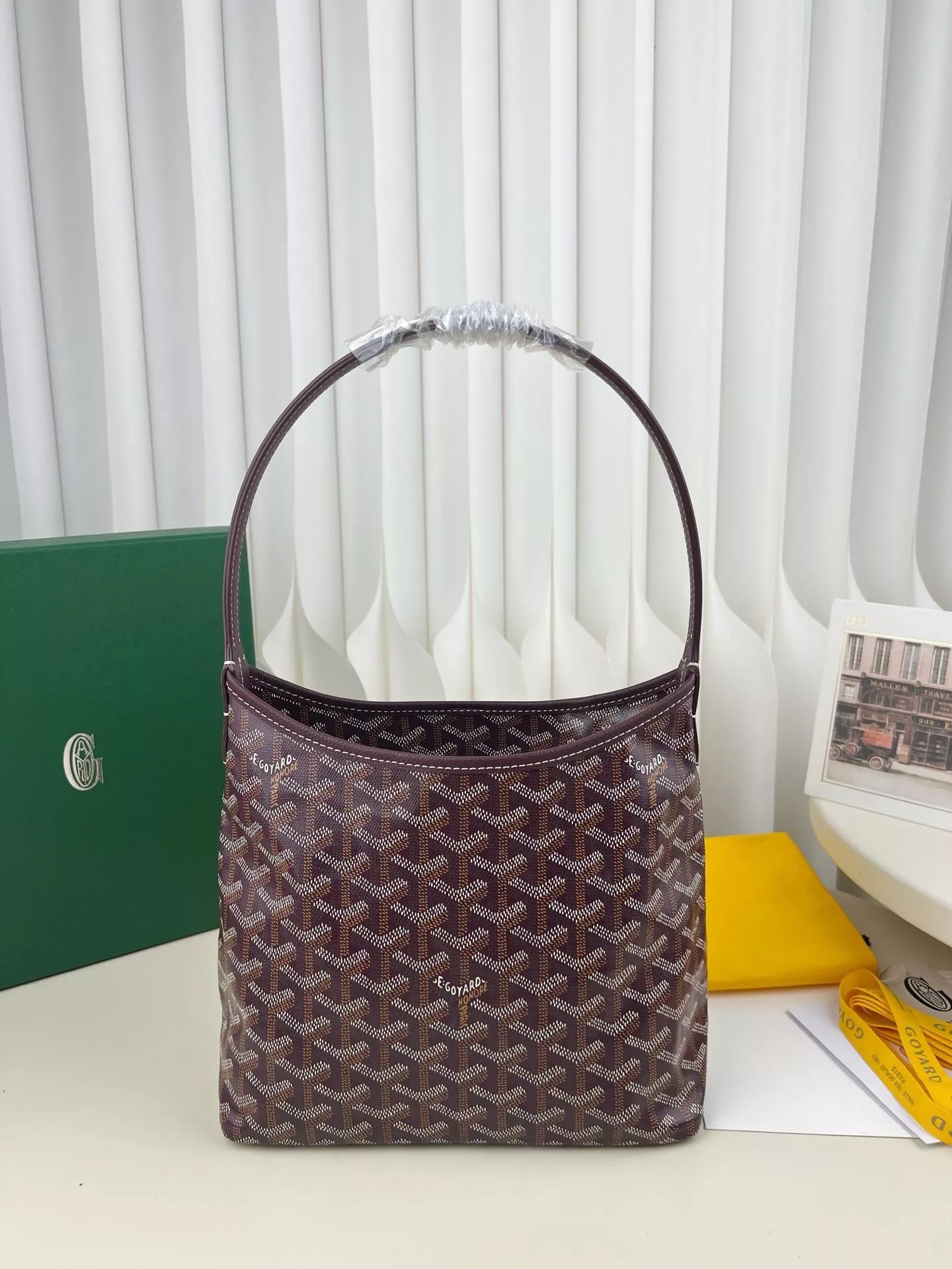 Goyard 棗紅色 Boheme Hobo Mini 半月包｜日常高使用率款 26cm