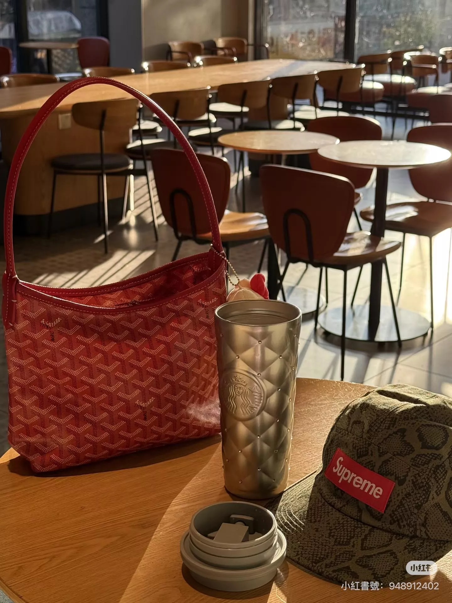 Goyard 紅色 Boheme Hobo Mini 半月包｜日常高使用率款 26cm