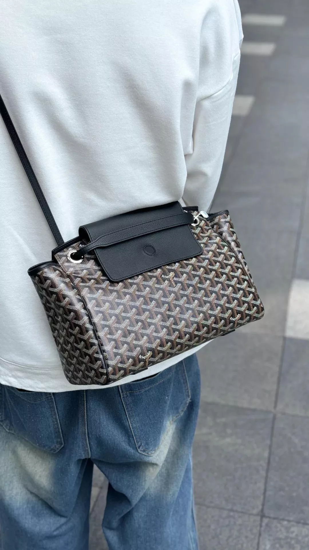 Goyard 黑色 Rouette｜經典通勤托特包・日常通勤首選・輕便大容量款 31cm