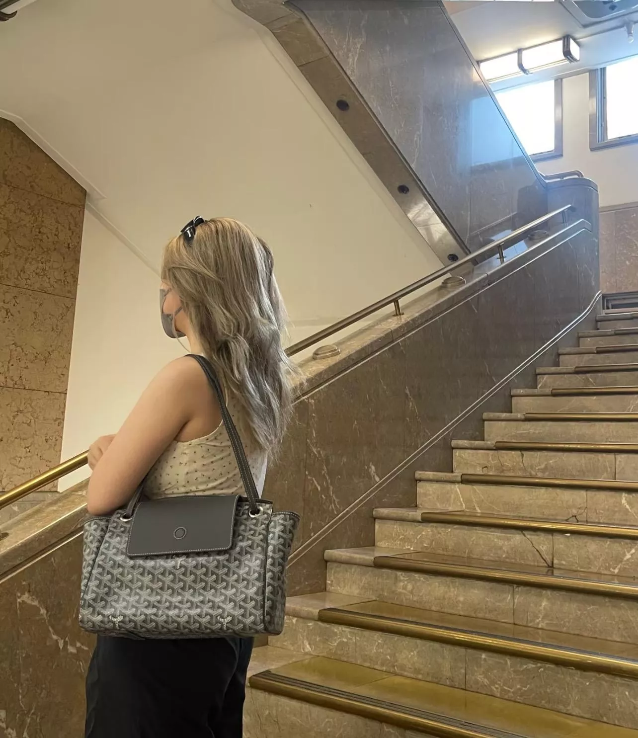 Goyard 灰色 Rouette｜經典通勤托特包・日常通勤首選・輕便大容量款 31cm