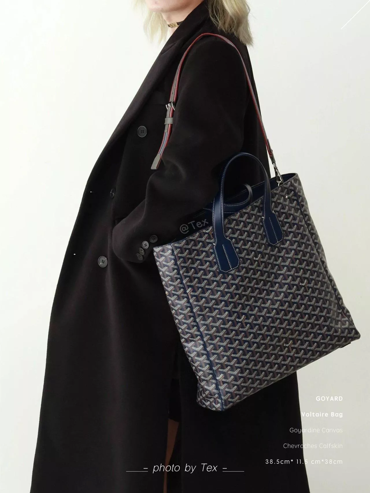 Goyard 藍色 Voltaire Tote｜輕量大容量・商務休閒皆宜
