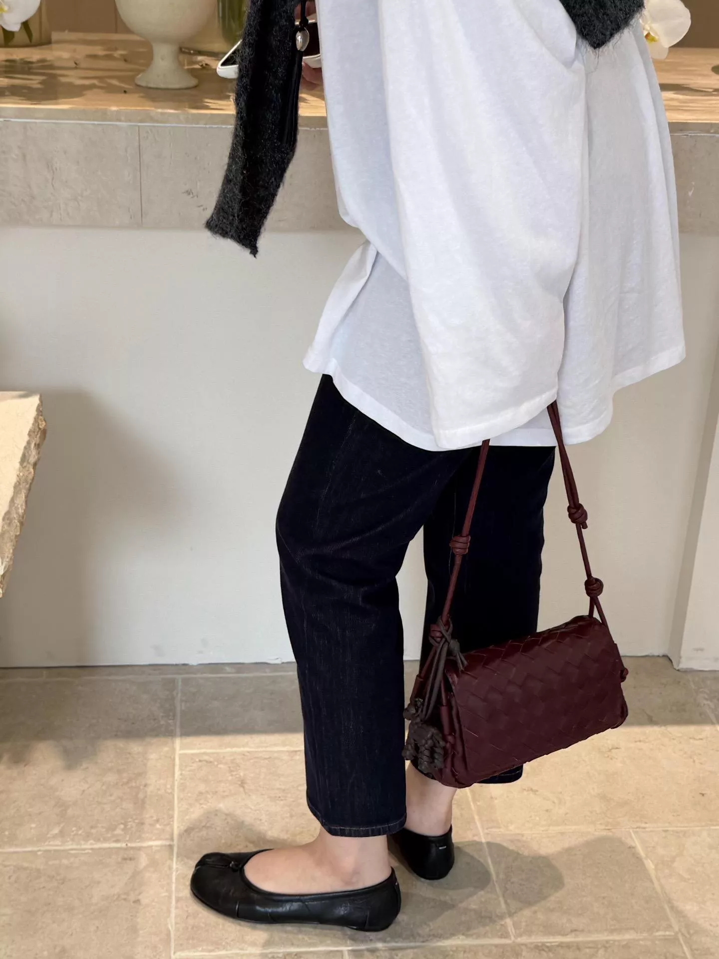 巴羅紅 Notturno 小牛皮編織翻蓋包｜手拿・斜挎兩用包 可調節長短