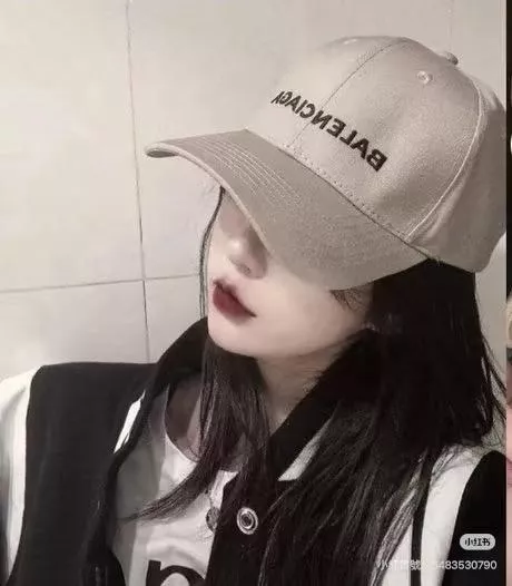 BALENCIAGA 灰色 字母巴黎刺繡棒球帽｜斜紋磨毛面料｜運動休閒帽