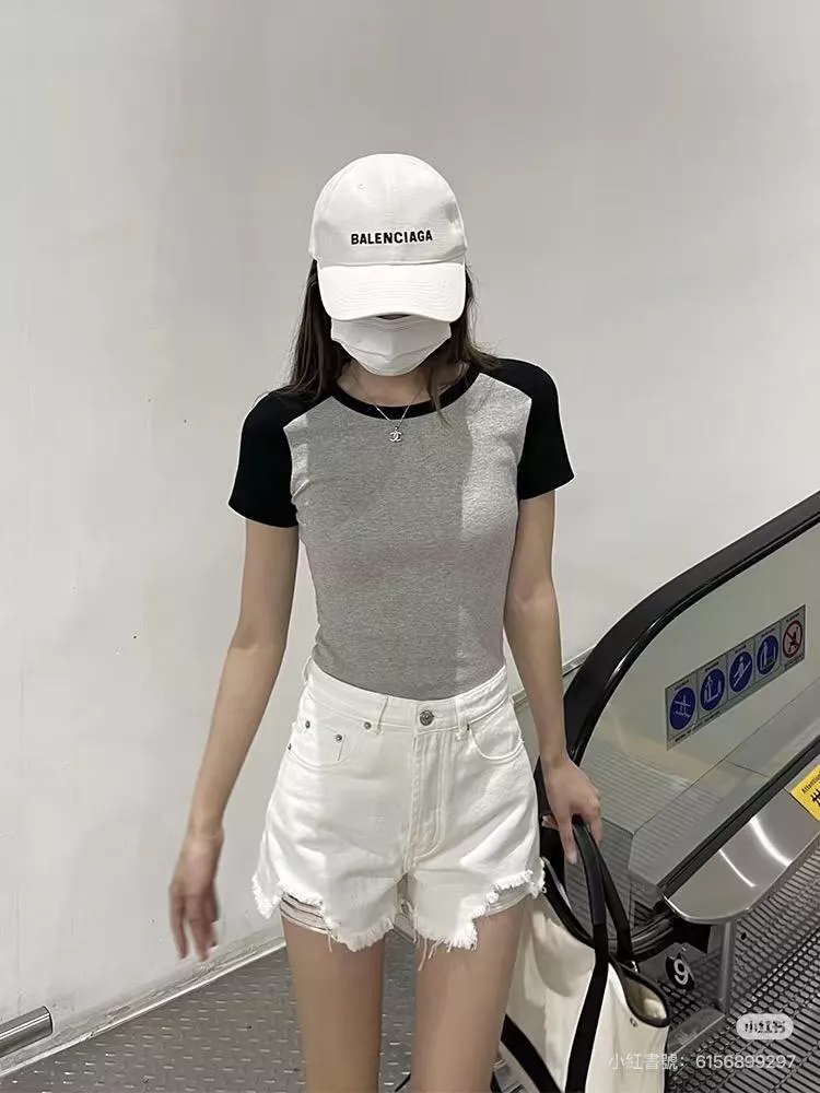 BALENCIAGA 白底黑字母 刺繡棒球帽｜斜紋磨毛面料｜運動休閒帽