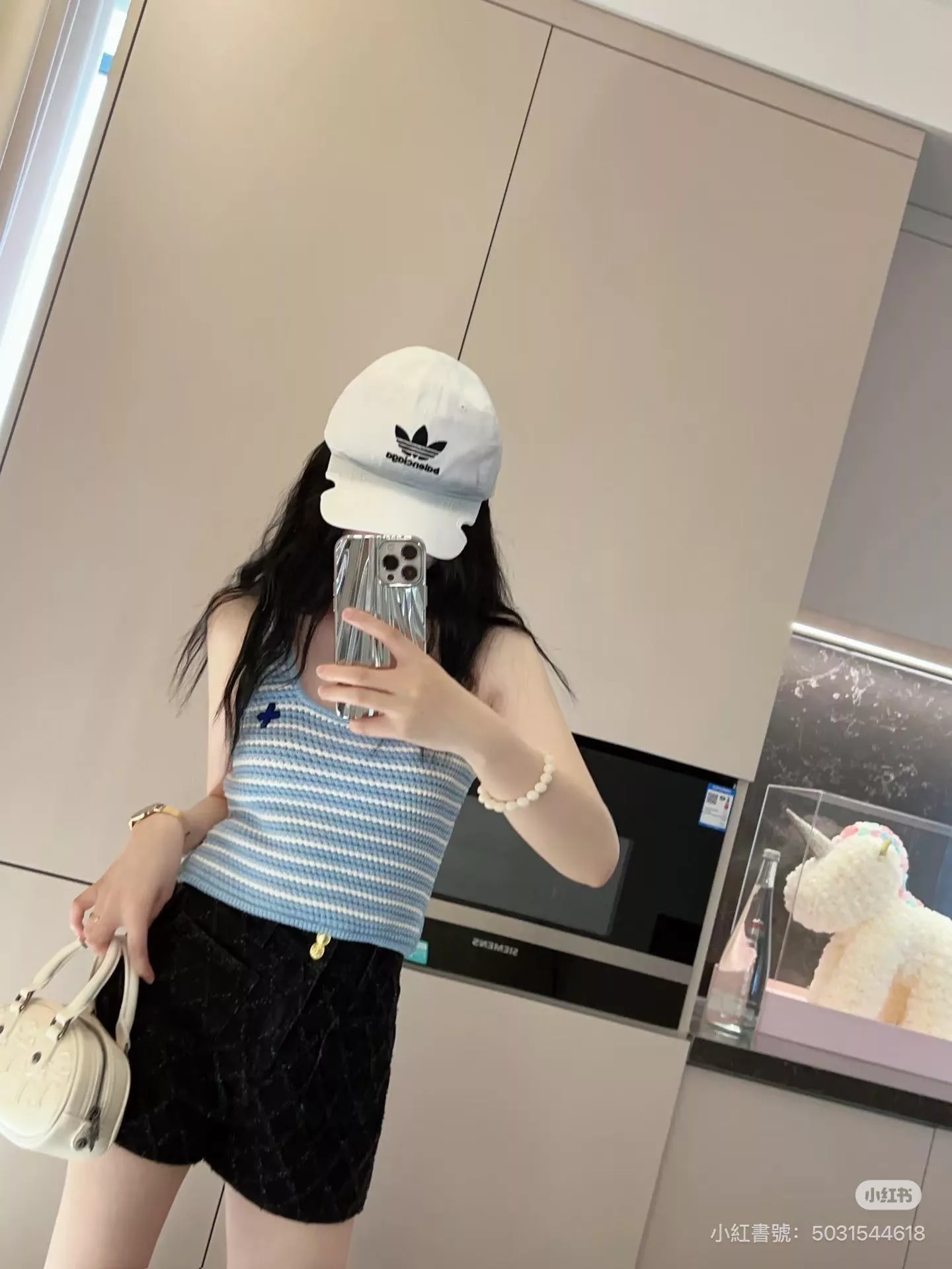 BALENCIAGA （白色）聯名款 三葉草字母刺繡棒球帽｜斜紋棉布｜運動休閒帽