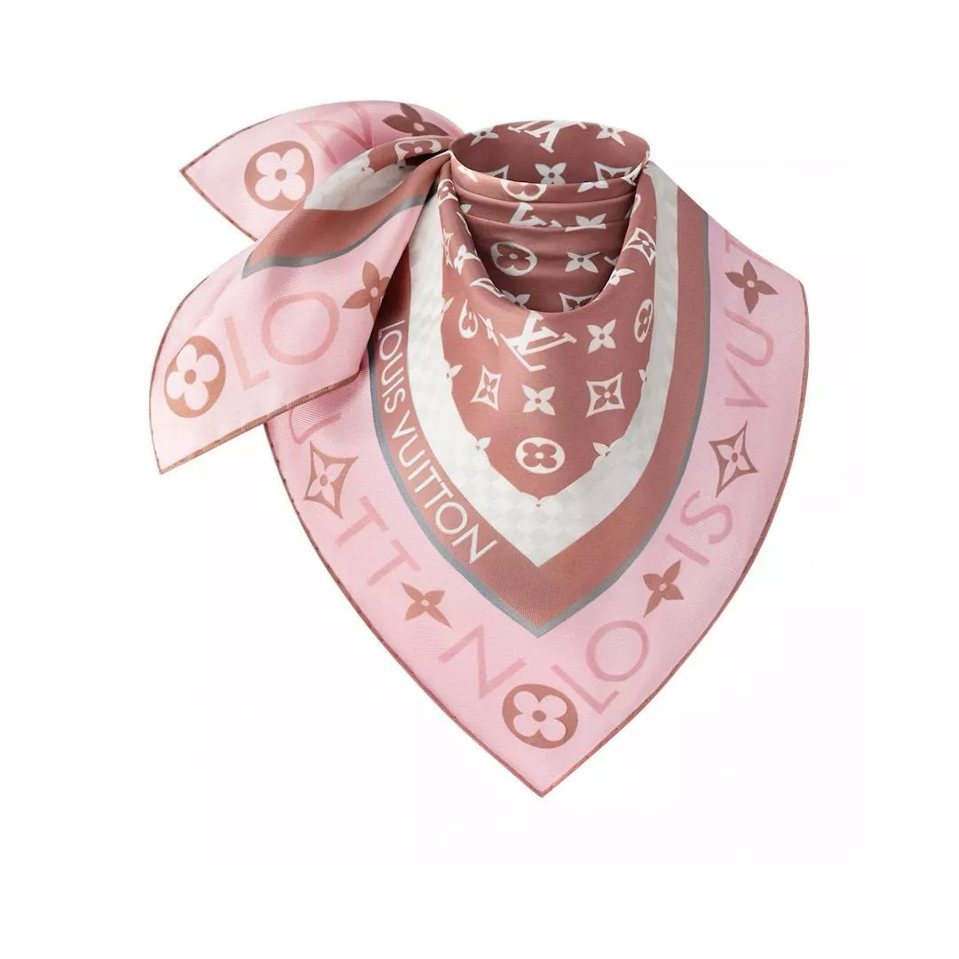 MONOGRAM Infinity 90真絲方巾｜提花絲巾｜90×90cm