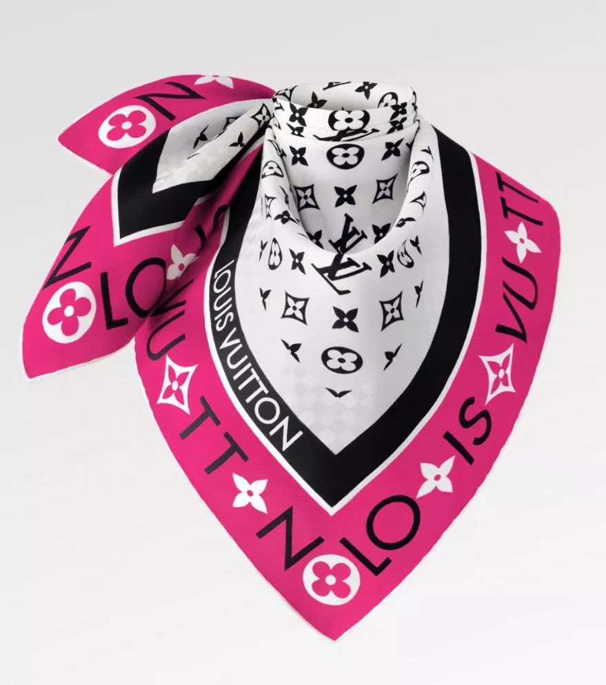 MONOGRAM Infinity 90真絲方巾｜提花絲巾｜90×90cm