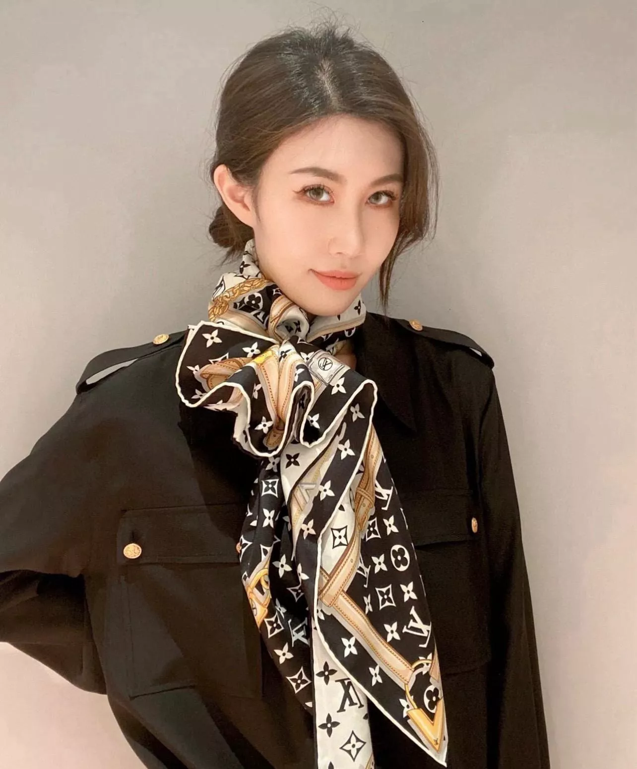 Monogram Confidential 真絲方巾｜桑蠶絲90方巾｜