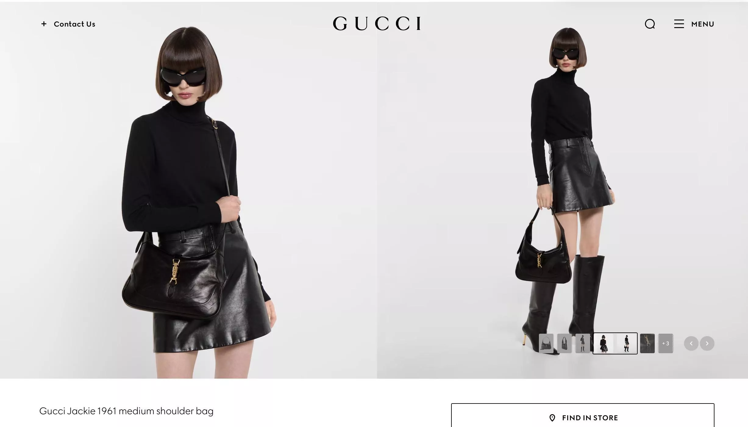 Gucci Jackie 1961 medium shoulder bag 復古鏈條肩背包｜31.5cm手提包・型號：863136