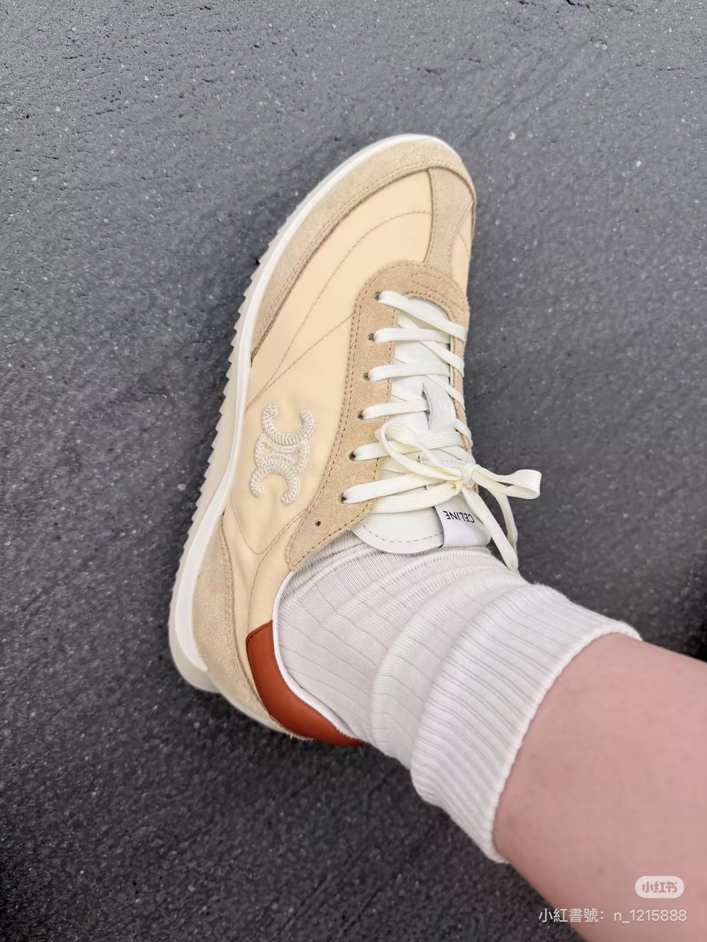 米色/赤陶色 RACER低幫運動鞋 復古運動鞋｜阿甘鞋休閒鞋｜拼接設計｜35–41