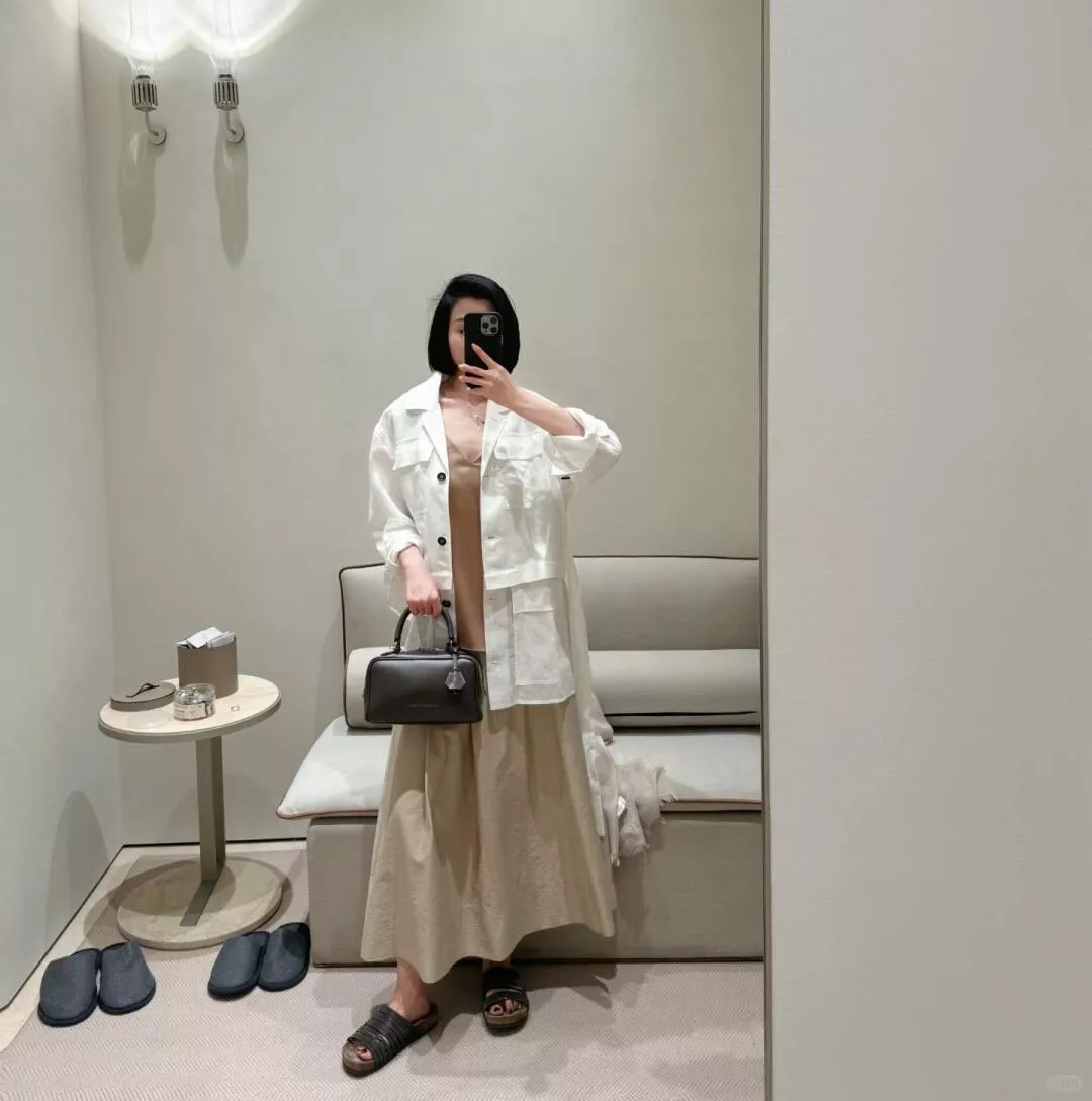 Brunello Cucinelli 棉麻拼真絲腰帶獵裝西裝外套｜老錢風亞麻西裝外套 36 / 38 / 40 / 42