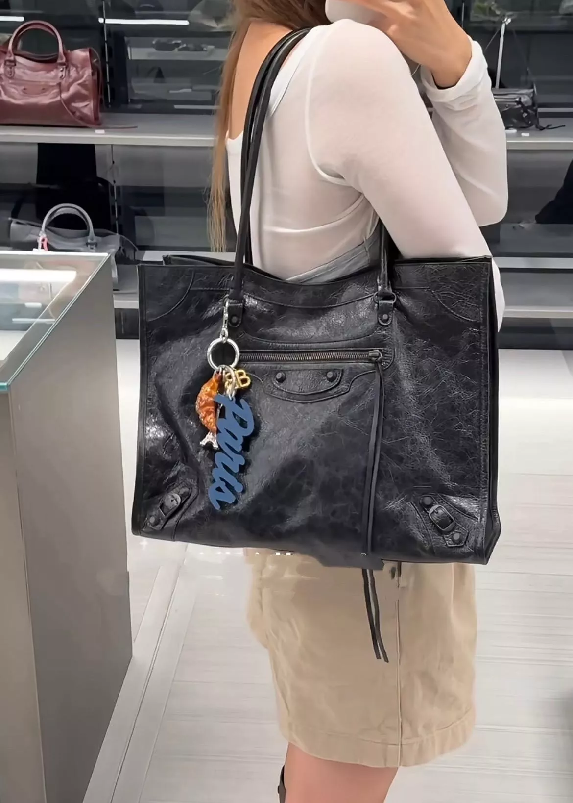 LE CITY TOTE BAG SMALL 直式托特包｜油蠟皮 33cm