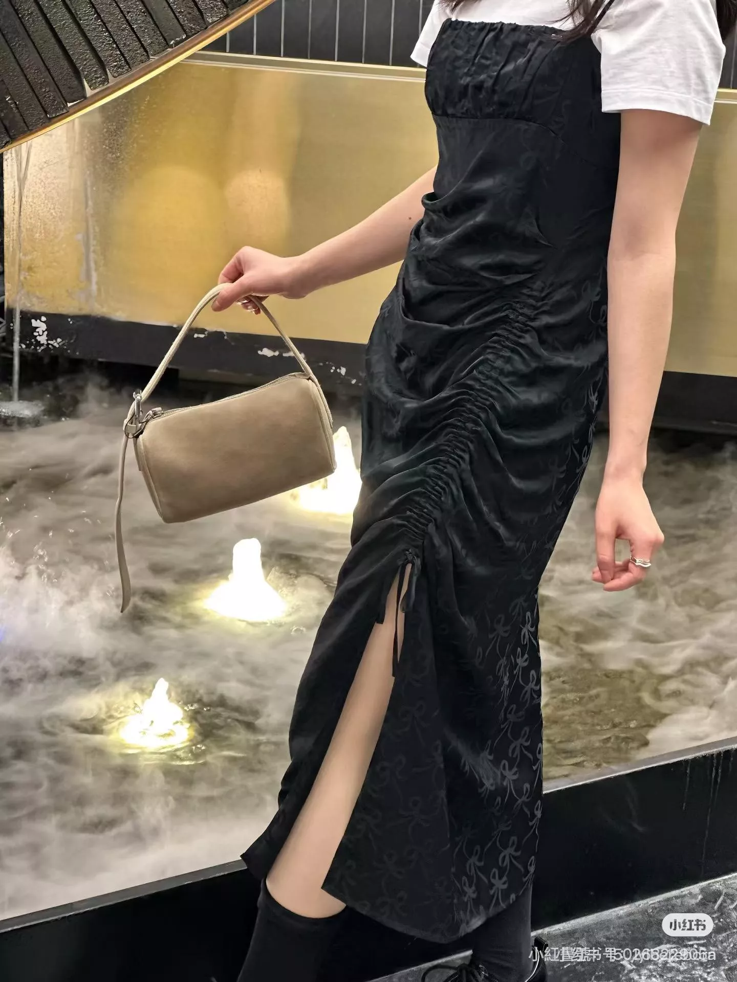 麂皮款｜肉粉色 90s Bag 筆袋包 筆筒包｜迷你手提包 19cm