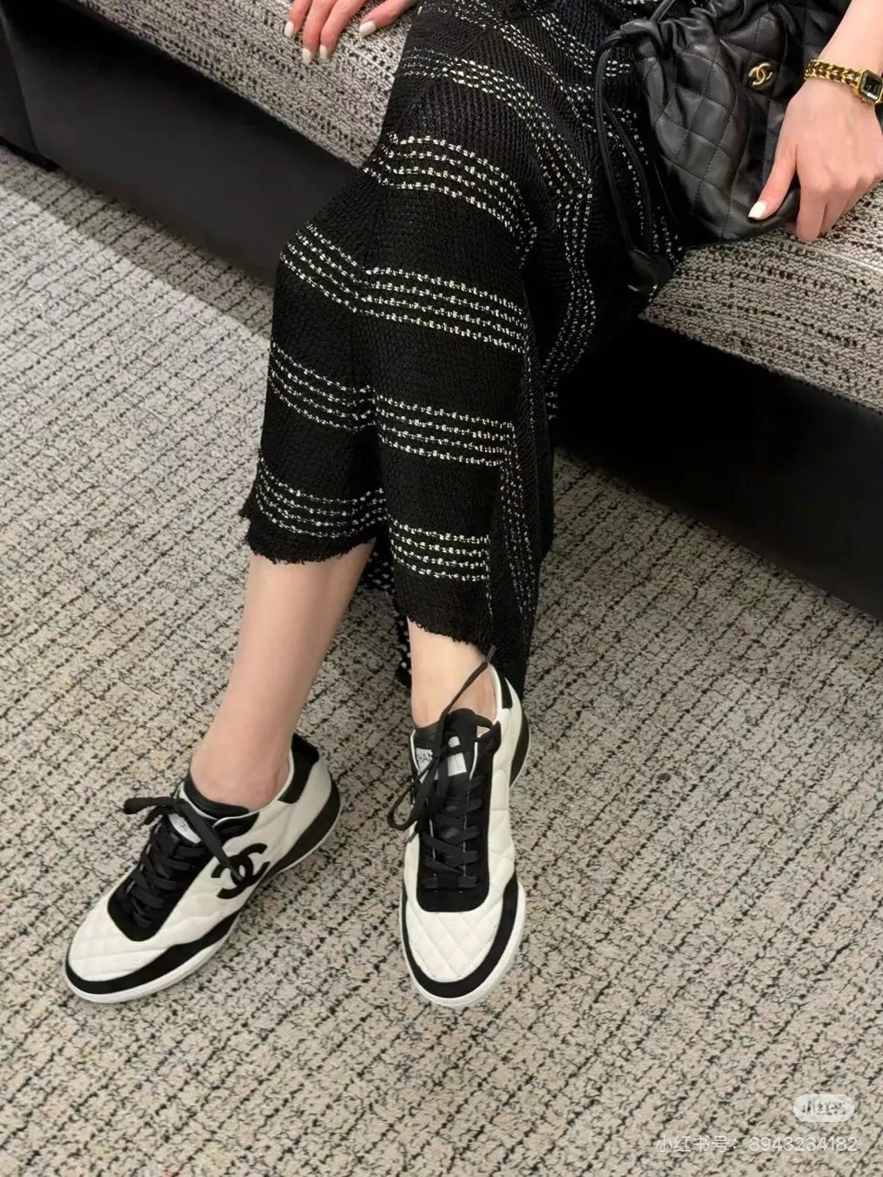 26S 白底｜熊貓拼色德訓運動鞋｜羊皮拼接麂皮復古休閒鞋 女35–40