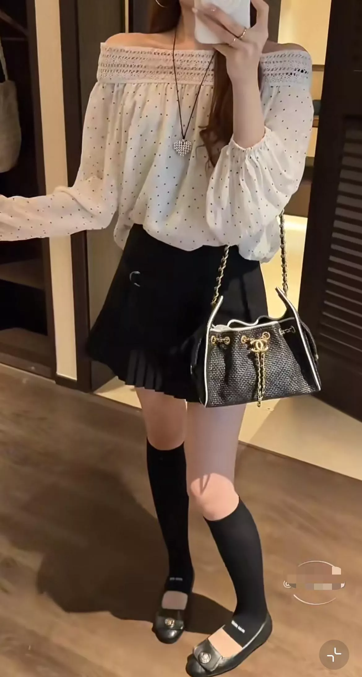 25 Bag Mini 黑色/白邊 拉菲草編織｜Hobo編織包 20cm