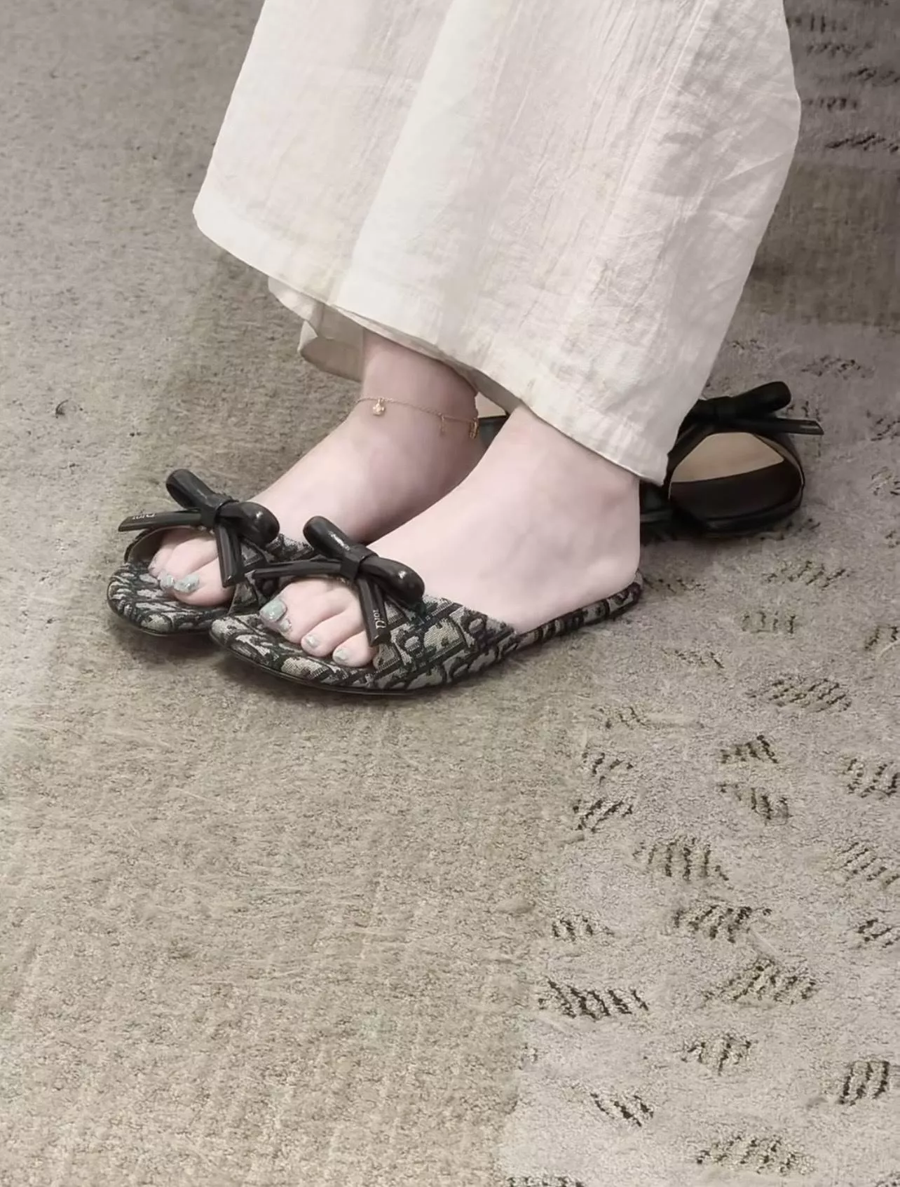 Bow 蝴蝶結涼拖｜Oblique印花拖鞋 35-40
