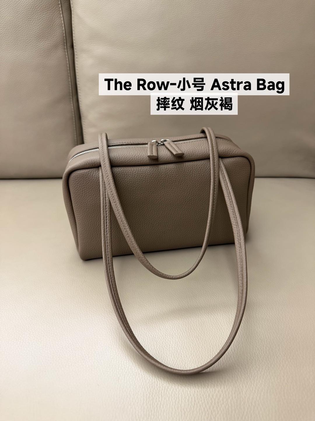 摔紋牛皮｜煙灰褐 Astra Bag 小號保齡球包｜25cm