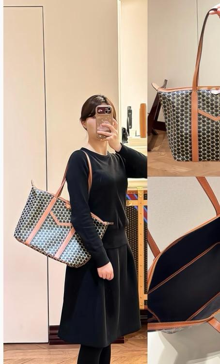 Moynat 經典老花PVC｜Zip Tote拉鍊托特包｜32cm