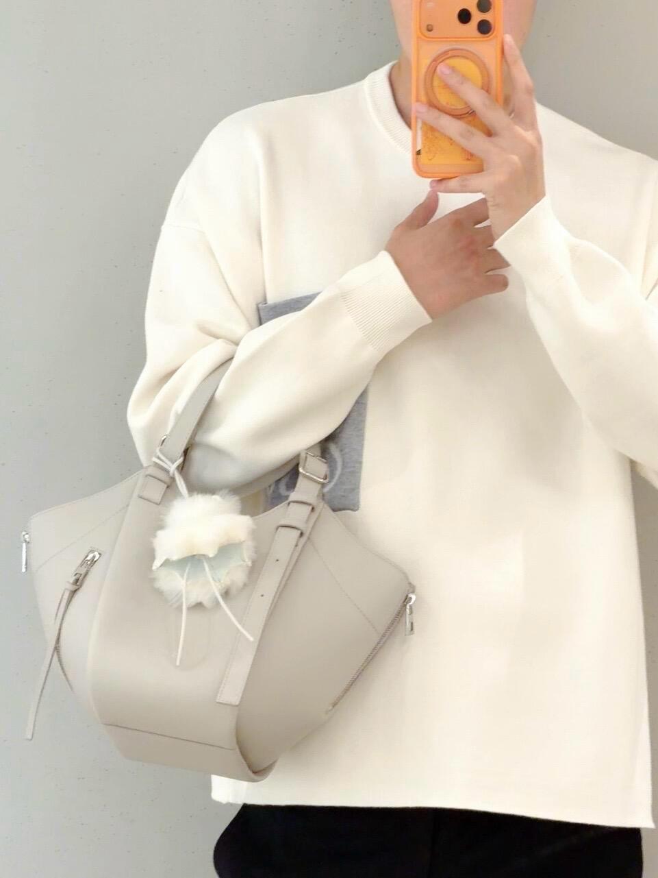 精靈灰 小牛皮｜Hammock Flip bag in classic calfskin 22cm