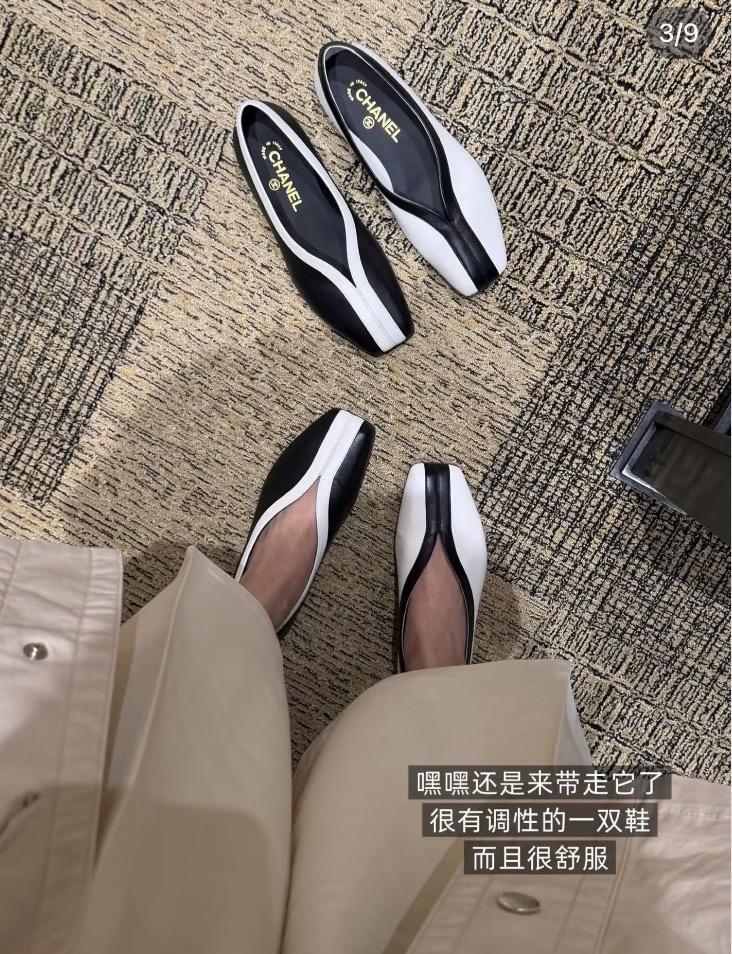 26S 白底方頭平紋奶奶鞋｜春夏系列復古優雅單鞋 35-40