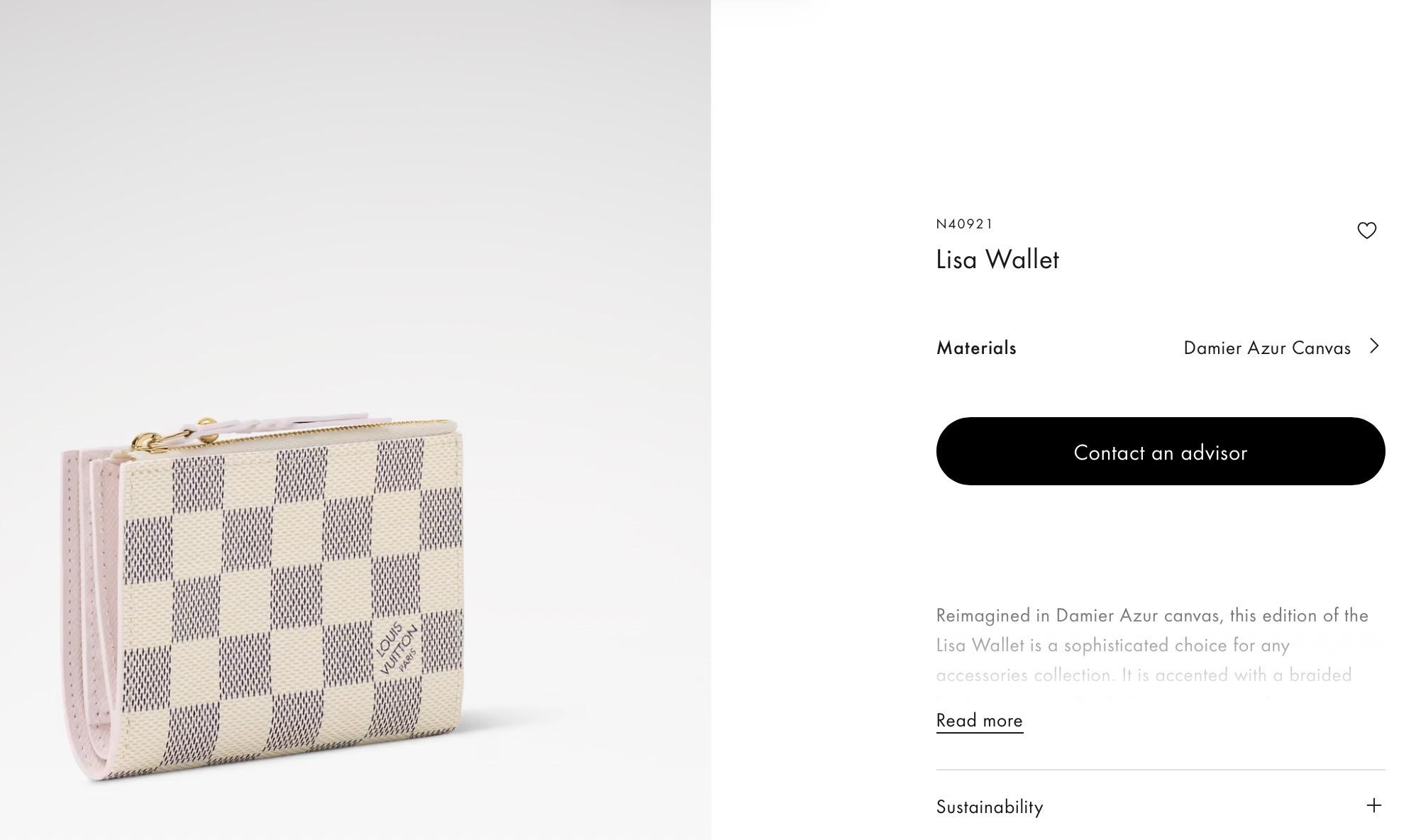 N40921 Monogram Empreinte牛皮｜Lisa Wallet｜11cm