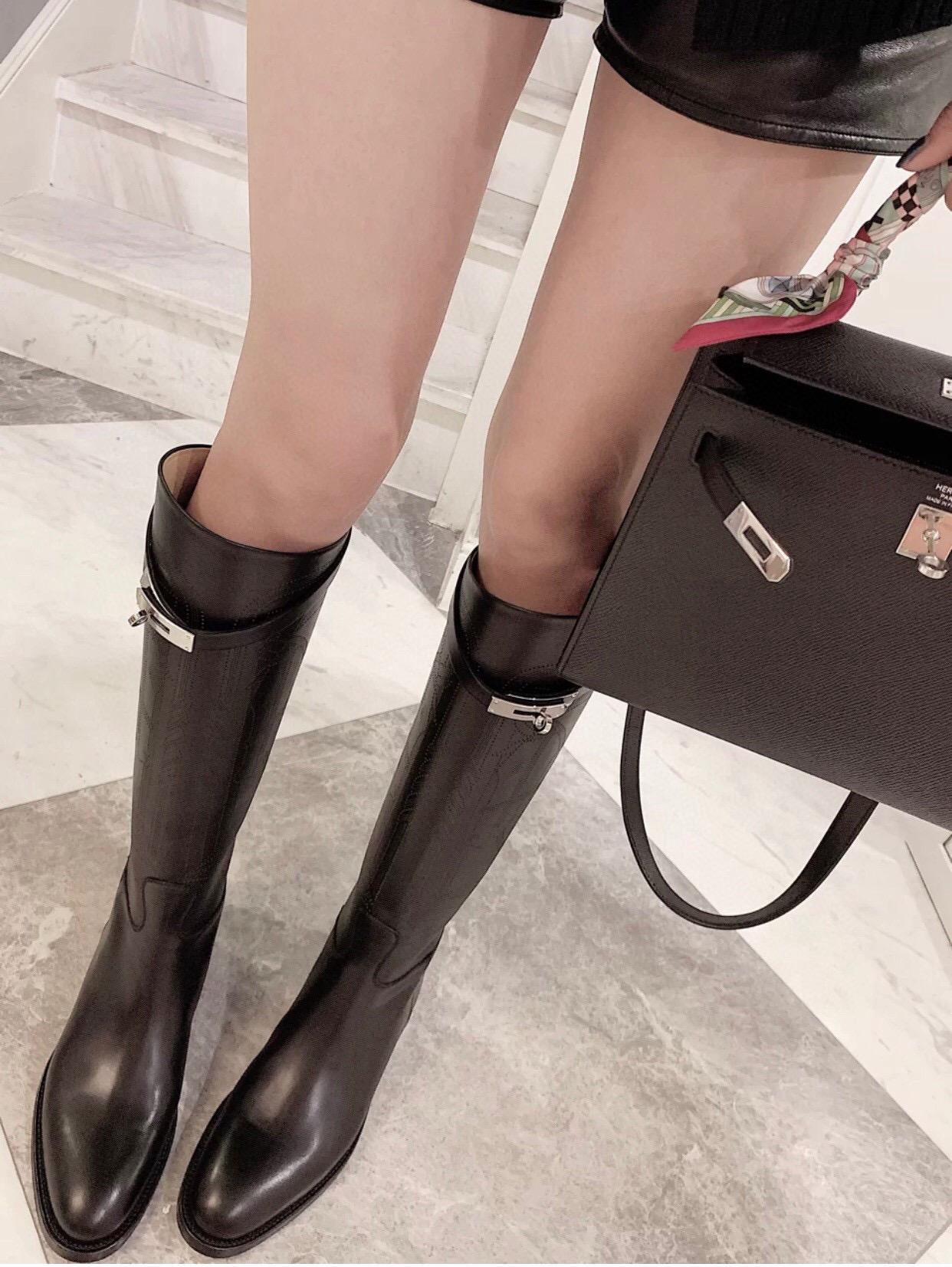 Hermès Kelly 經典皮革長靴｜Kelly金屬扣騎士靴 35-41