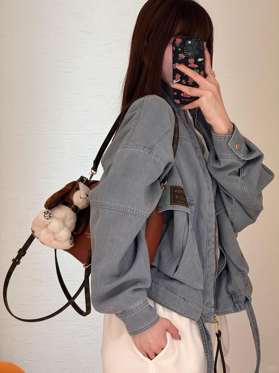 LOUIS VUITTON 26S Flight Mode 牛仔抽繩廓形外套｜36／38／40