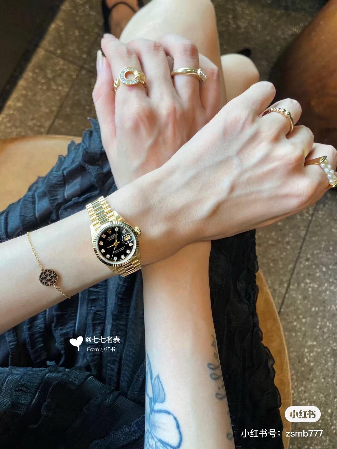 Datejust 日誌型31mm 十鑽間金女錶｜SW220自動機械機芯