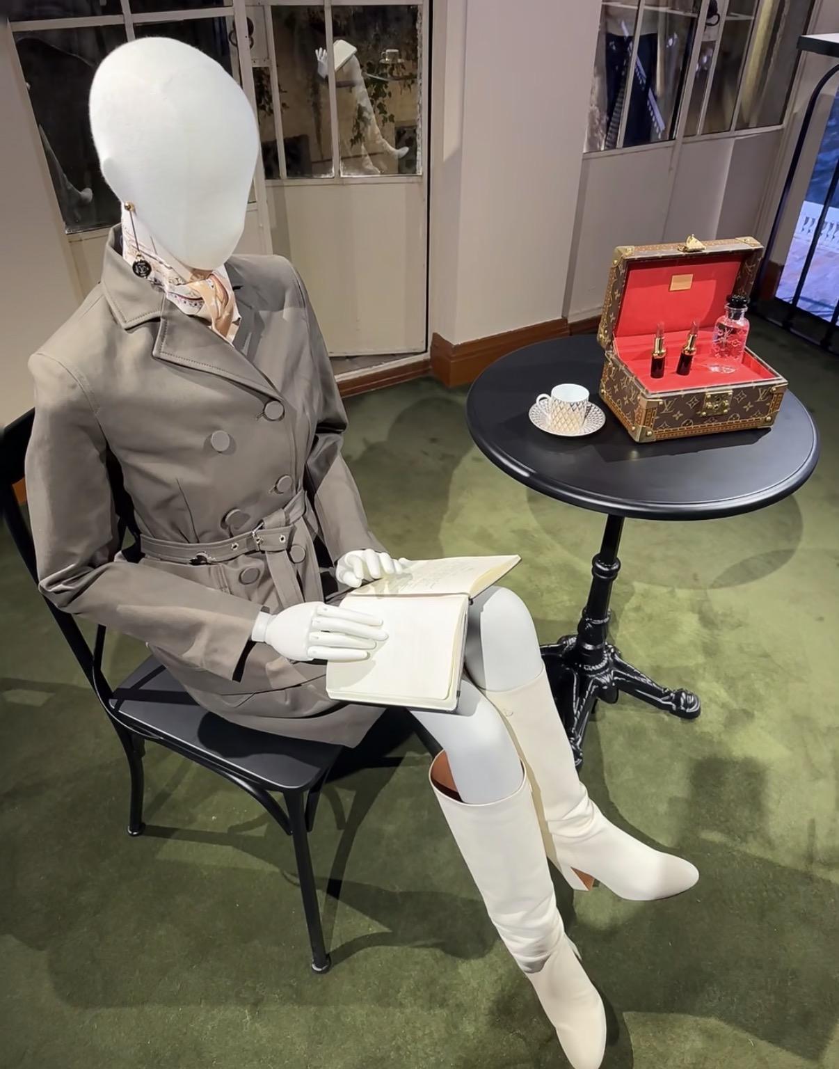 LOUIS VUITTON 26S 高級灰羊毛雙排扣老花腰帶夾克｜36／38／40／42