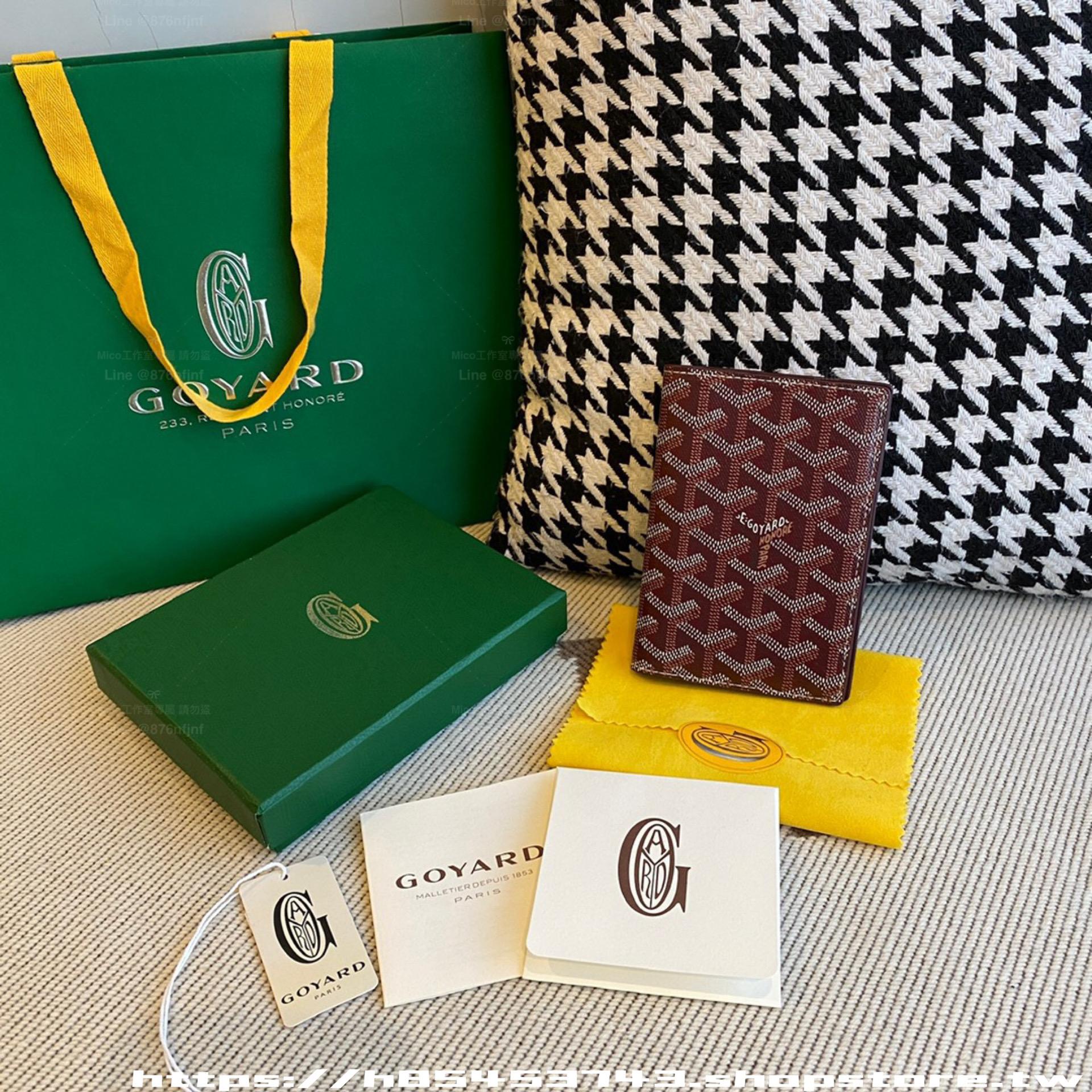 酒紅｜帆布×Vauzelles小牛皮｜Grenelle Passport Cover護照夾｜14cm