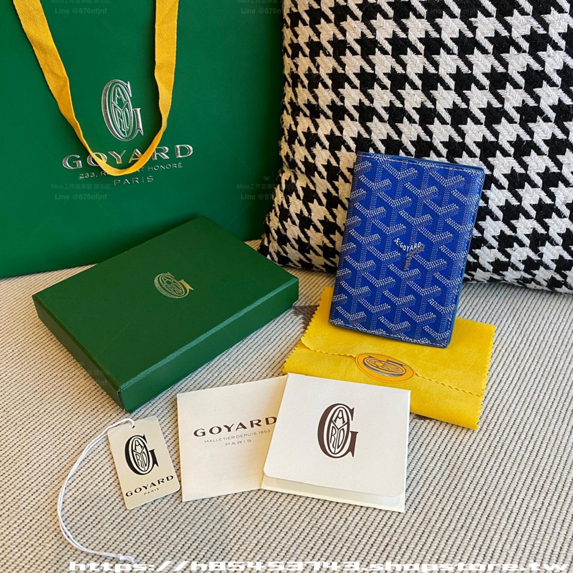 寶藍｜帆布×Vauzelles小牛皮｜Grenelle Passport Cover護照夾｜14cm