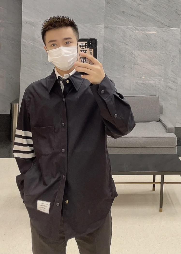 THOM BROWNE 藏藍 經典 4-Bar 羊毛襯衫外套｜0／1／2／3